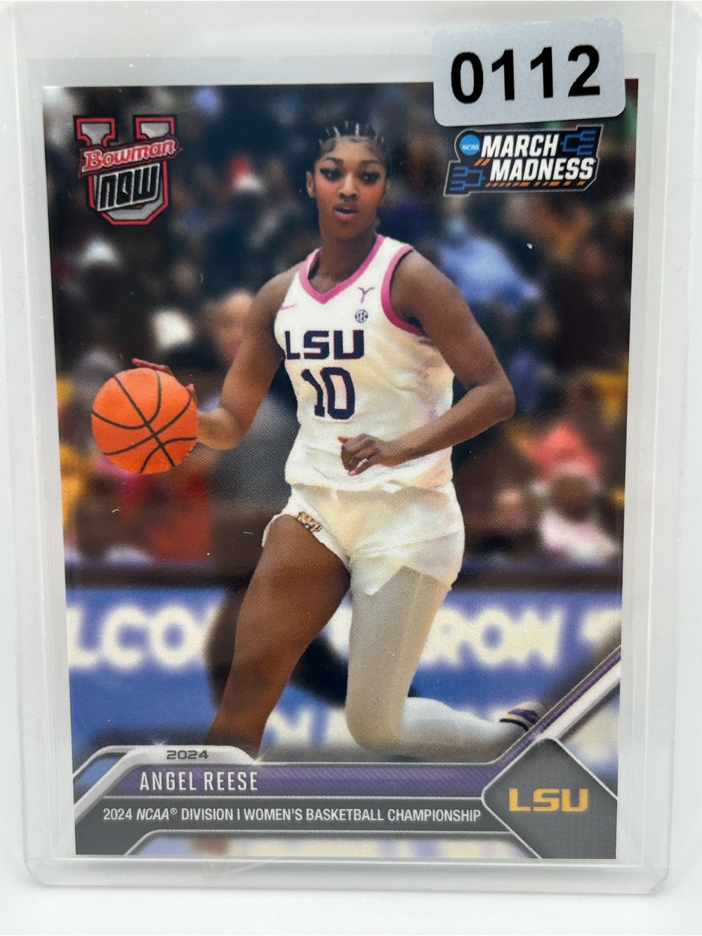 LSU Angel Reese Basketball Trading Card - Bowman NOW 2024 NCAA March Madness 🏀